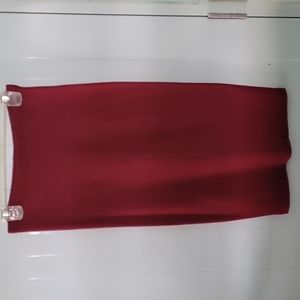 Burgandy Pencil Skirt